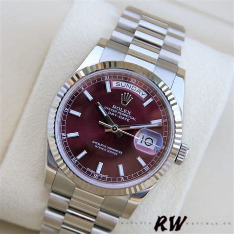 rolex day date 118239|cherry red rolex.